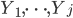 {Y_1,\dots,Y_j}
