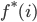 {f^*(i)}