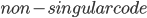 {non-singular code}