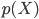 {p(X)}