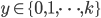 {y \in \{0,1,\dots,k\}}