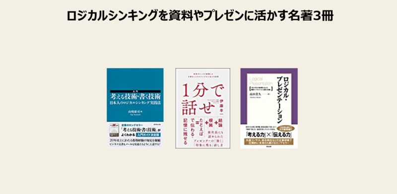 ロジカルシンキングで面白いほど仕事がうまくいく本ーーいろいろ