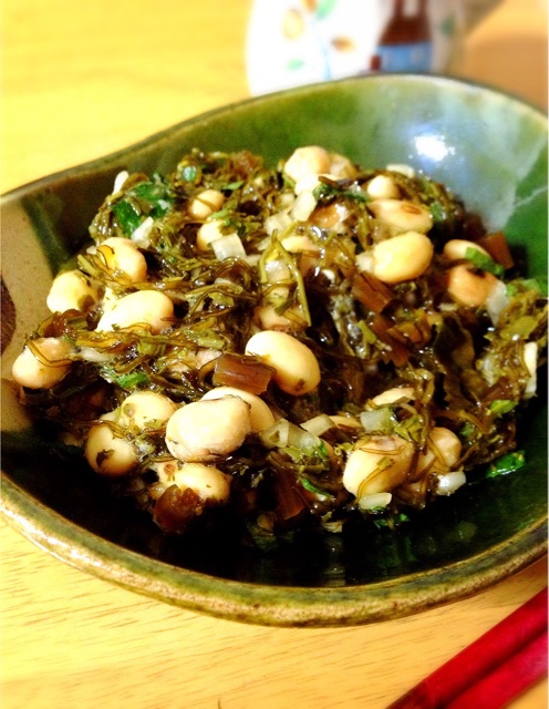 自家製納豆とこぶにゃんの和え物 お砂糖味醂なし生活 ほっこりおうちごはん