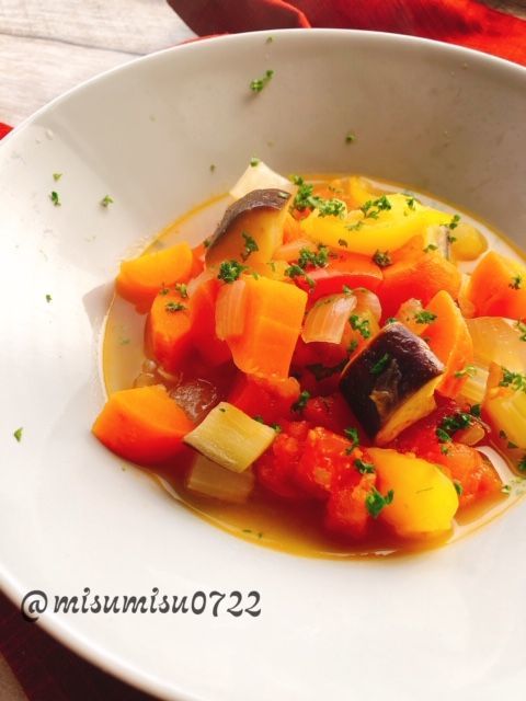 夏野菜たっぷり ラタトゥイユ トマト缶なし 動画レシピ お砂糖味醂なし生活 ほっこりおうちごはん
