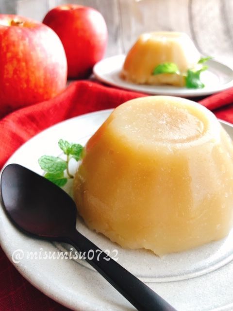 リンゴの葛煮ゼリー 動画有 お砂糖味醂なし生活 ほっこりおうちごはん