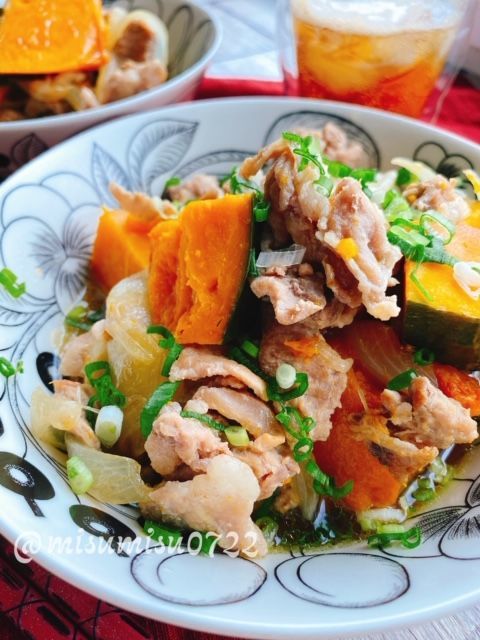 かぼちゃの肉じゃが 肉かぼちゃ 動画レシピ お砂糖味醂なし生活 ほっこりおうちごはん