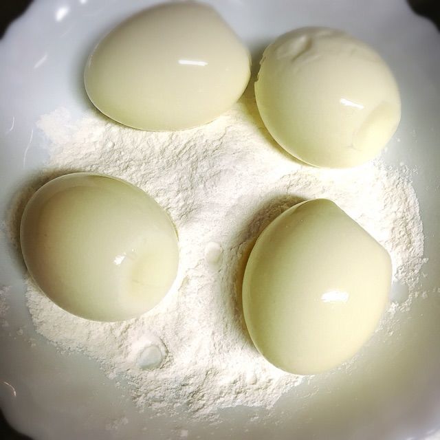 オーブン焼き 揚げない 胡麻入りスコッチエッグ お砂糖味醂なし生活 ほっこりおうちごはん オーブン焼き 揚げない 胡麻入りスコッチエッグ お砂糖味醂なし生活 ほっこりおうちごはん