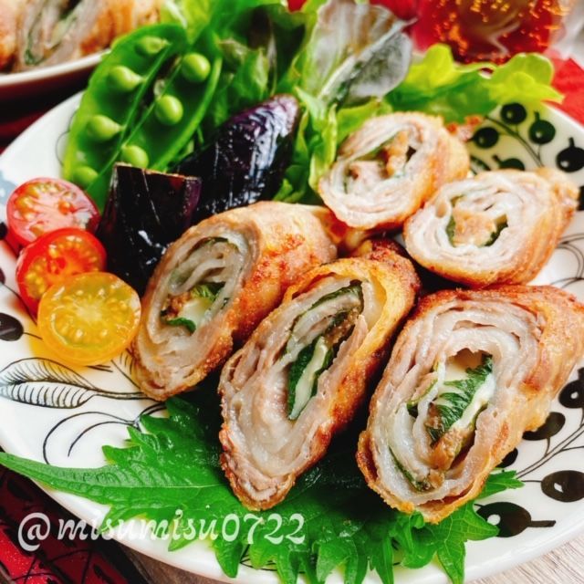 肉巻き 豚バラの梅しそチーズ巻き 動画レシピ お砂糖味醂なし生活 ほっこりおうちごはん