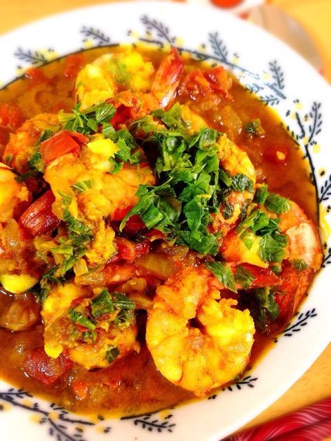 エビごろごろ たっぷり海老カレー お砂糖味醂なし生活 ほっこりおうちごはん