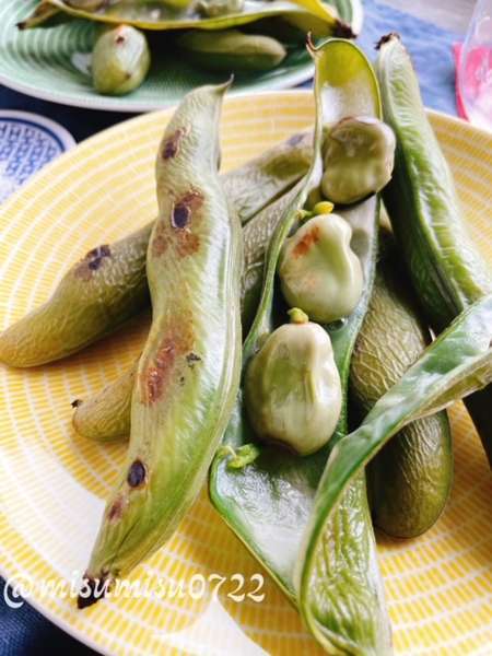 魚焼きグリルやトースターで そら豆丸焼き 動画レシピ Grilled Broad Beans お砂糖味醂なし生活 ほっこりおうちごはん