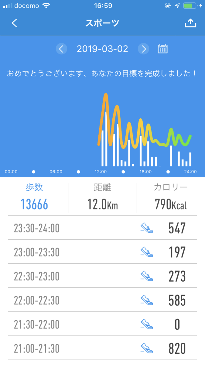 Elemiyaのスマートウォッチで歩数を記録