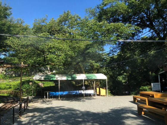 涼しげな小田原城址公園子ども遊園地