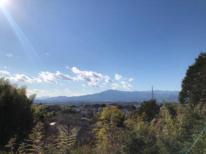 座間谷戸山公園の伝説の丘からみた風景