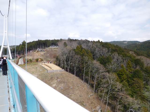 三島スカイウォークのロングジップスライド