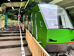 伊勢原の大山にあるケーブルカー