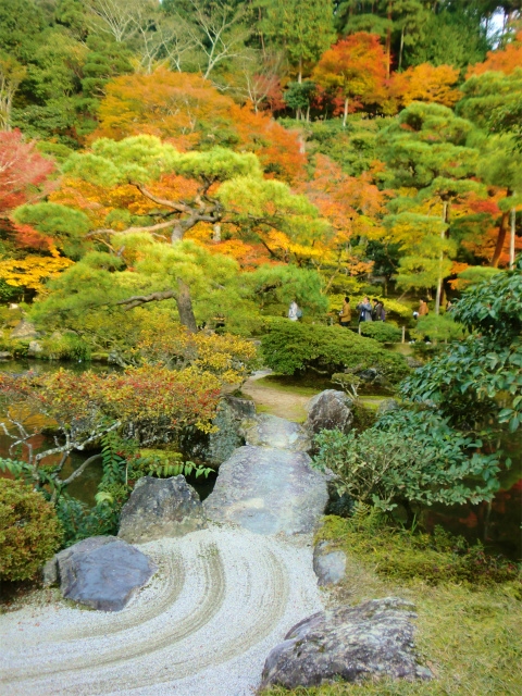 京都 紅葉 銀閣寺