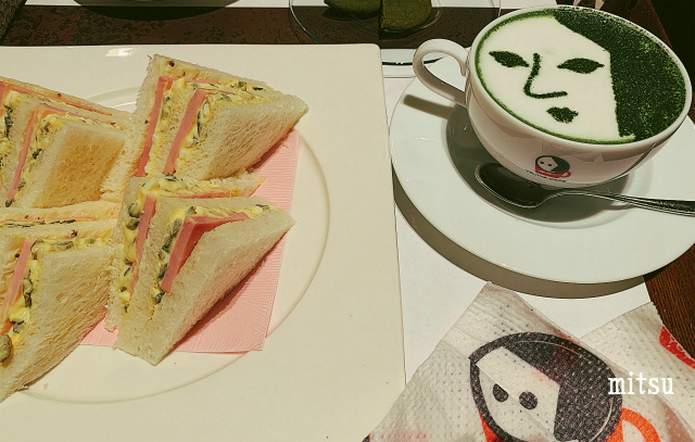 よーじやカフェ祇園店ハムサンド