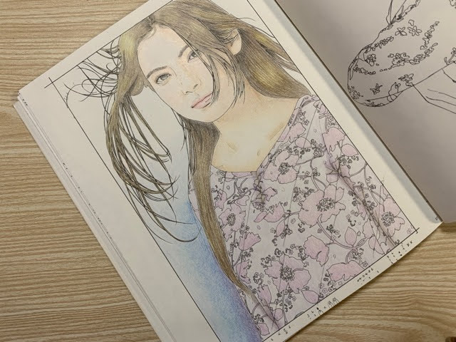 美人画ぬりえ