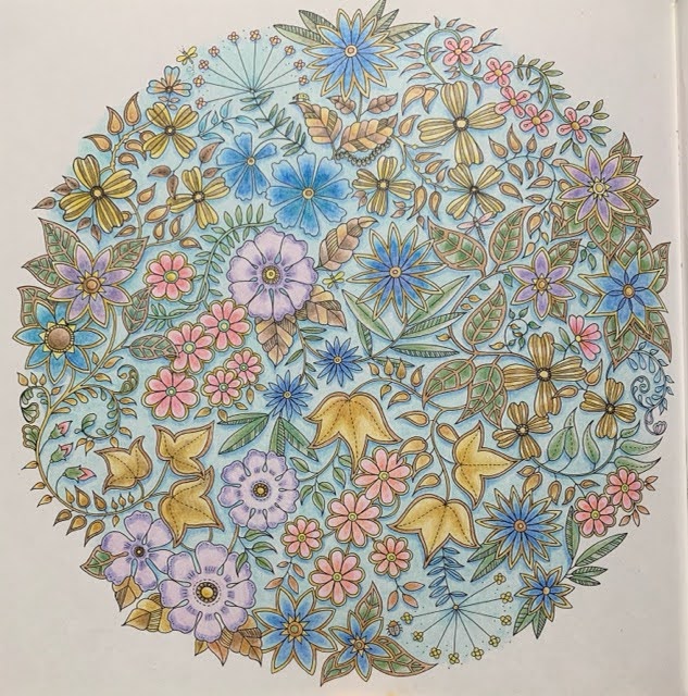 ノルディックモダンのテーマカラーを参考に塗ってみた『ひみつの花園』より