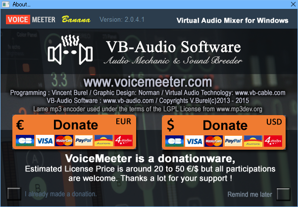 Voicemeeter Banana 2.0.4.1