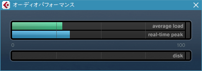 BIAS FX 2を7つ起動したオーディオパフォーマンス