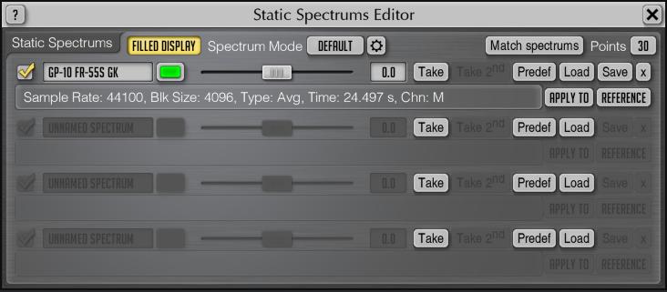 CurveEQ Static Spectrums Editor