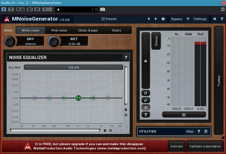 MNoiseGnerator White noise -6dB