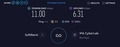 本日のSoftBank Air SPEEDTEST