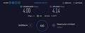 本日のSoftBank Air SPEEDTEST