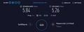 本日のSoftBank Air SPEEDTEST