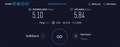本日のSoftBank Air SPEEDTEST