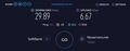 本日のSoftBank Air SPEEDTEST
