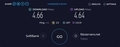 本日のSoftBank Air SPEEDTEST