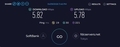 本日のSoftBank Air SPEEDTEST