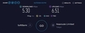 本日のSoftBank Air SPEEDTEST