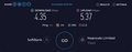 本日のSoftBank Air SPEEDTEST