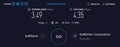 本日のSoftBank Air SPEEDTEST