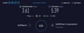 本日のSoftBank Air SPEEDTEST