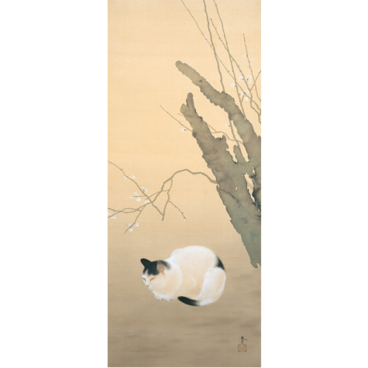 絵画 猫 うし