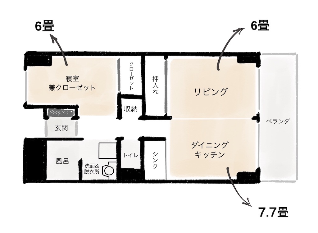 5つめの社宅 新居の間取り 社宅暮らしのアイディアノート 5つめの社宅 新居の間取り 社宅暮らしのアイディアノート