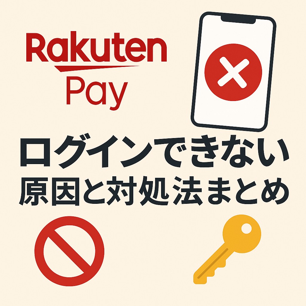 困った！】楽天ペイにログインできない時の対処法まとめ🔐📲 - 電子マネー ラボ