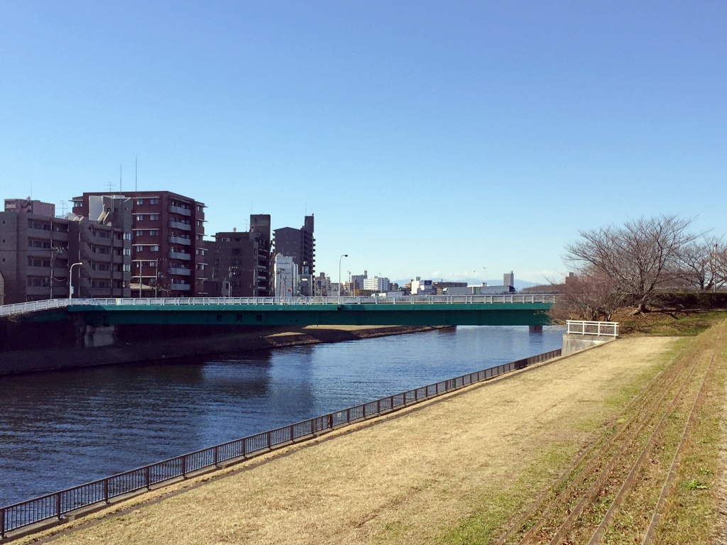 橋と川の風景 2元切手 橋と川の風景 2元切手