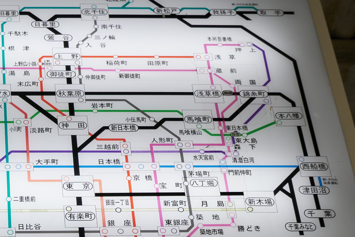 JR線・地下鉄連絡路線図の修正部分を読み解く - 46番街