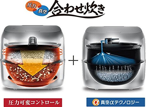 東芝 真空圧力IHジャー炊飯器(5.5合炊き) RC-10ZWM-K