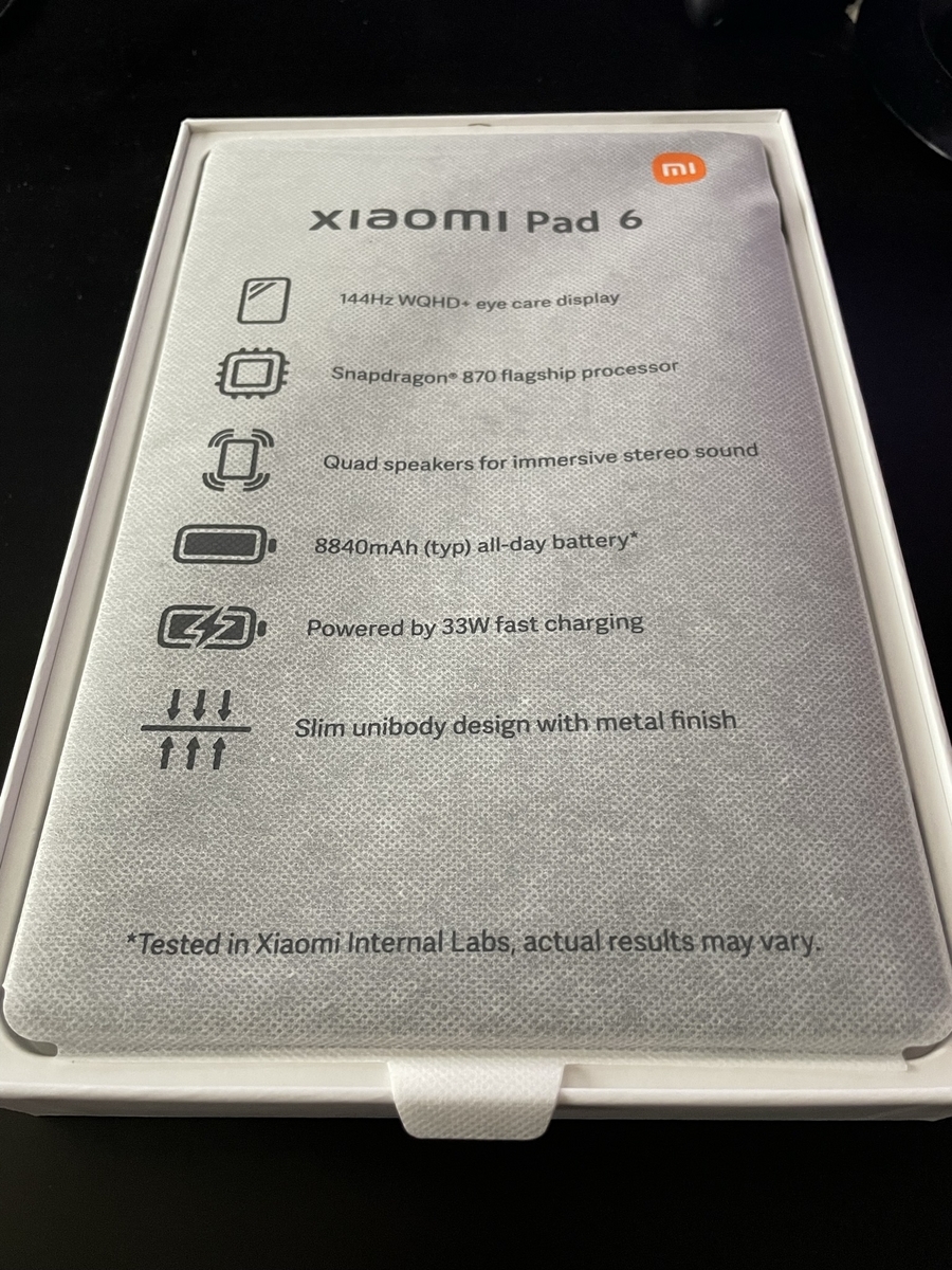 Xiaomi Pad 6を買ってみた。 - みやの隠れ家＋