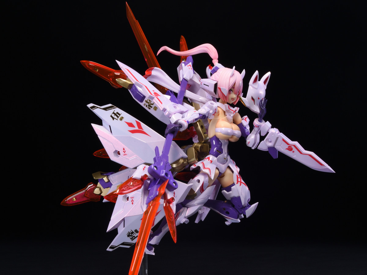 メガミデバイス　　九尾　塗装完成品 朱羅 九尾 製作完了 - MIYUTOのぷらも道