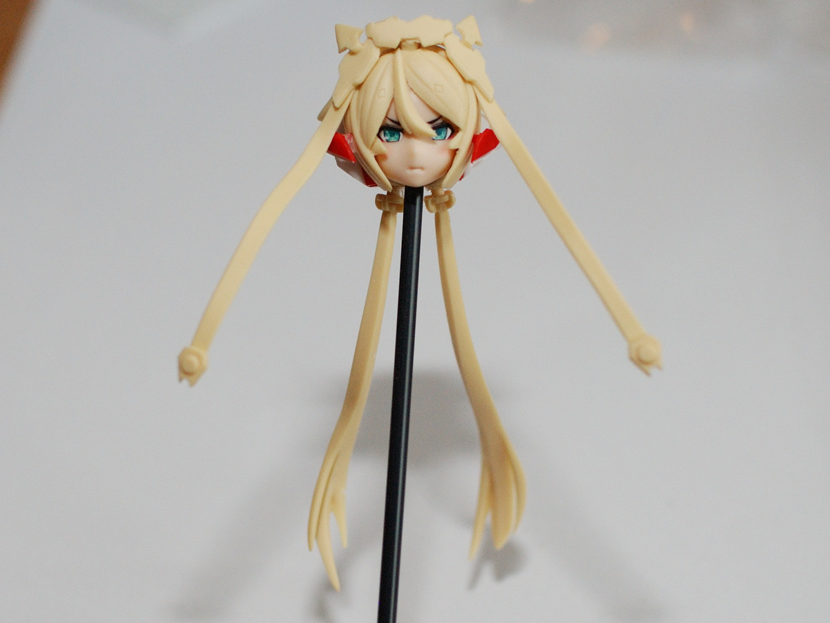 牛若丸製作開始！メガミデバイスの改造パーツです。レジンを