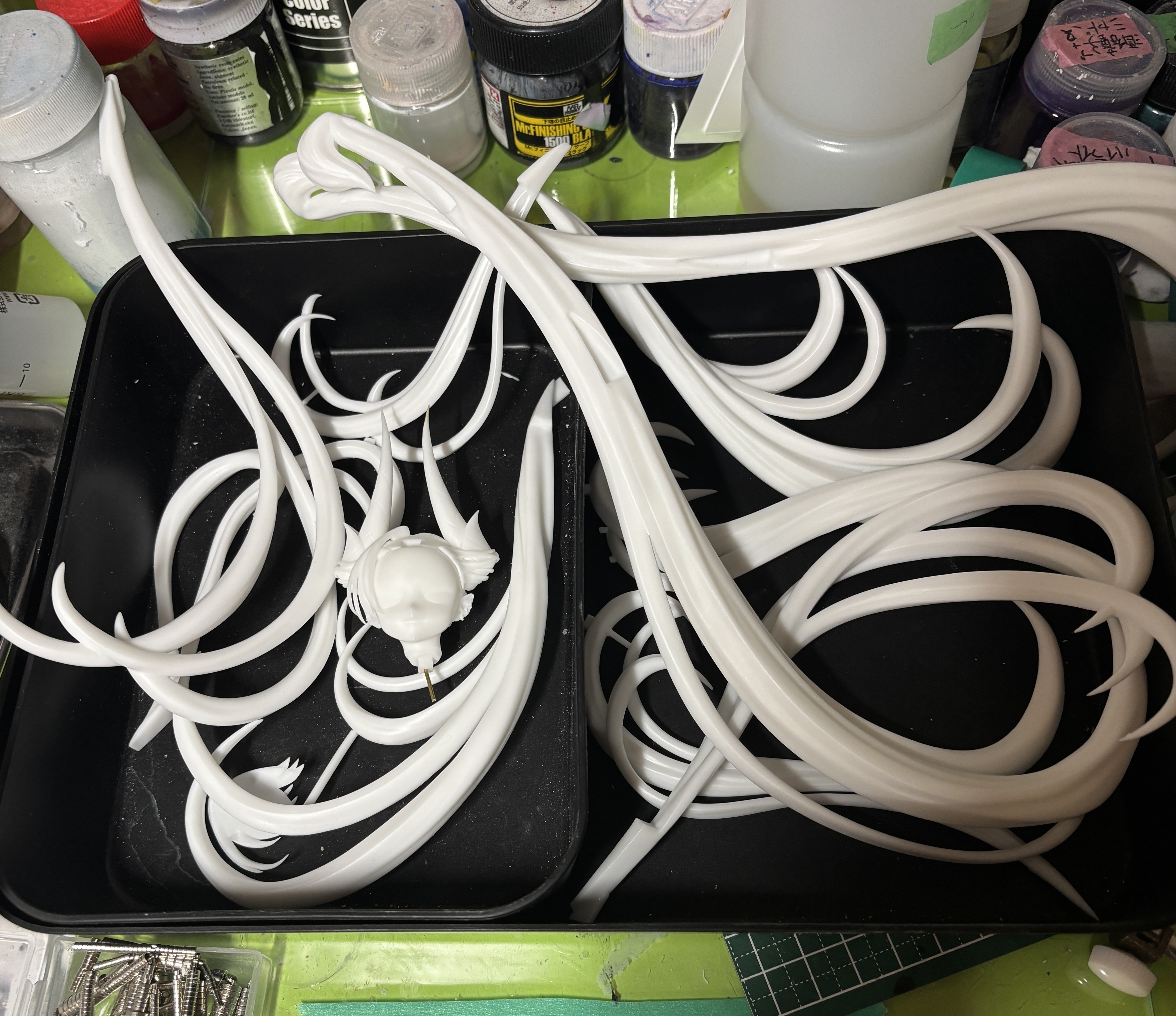 FGO リリス ガレージキット(AMONWORKSさんのね）製作 まずは仮組から
