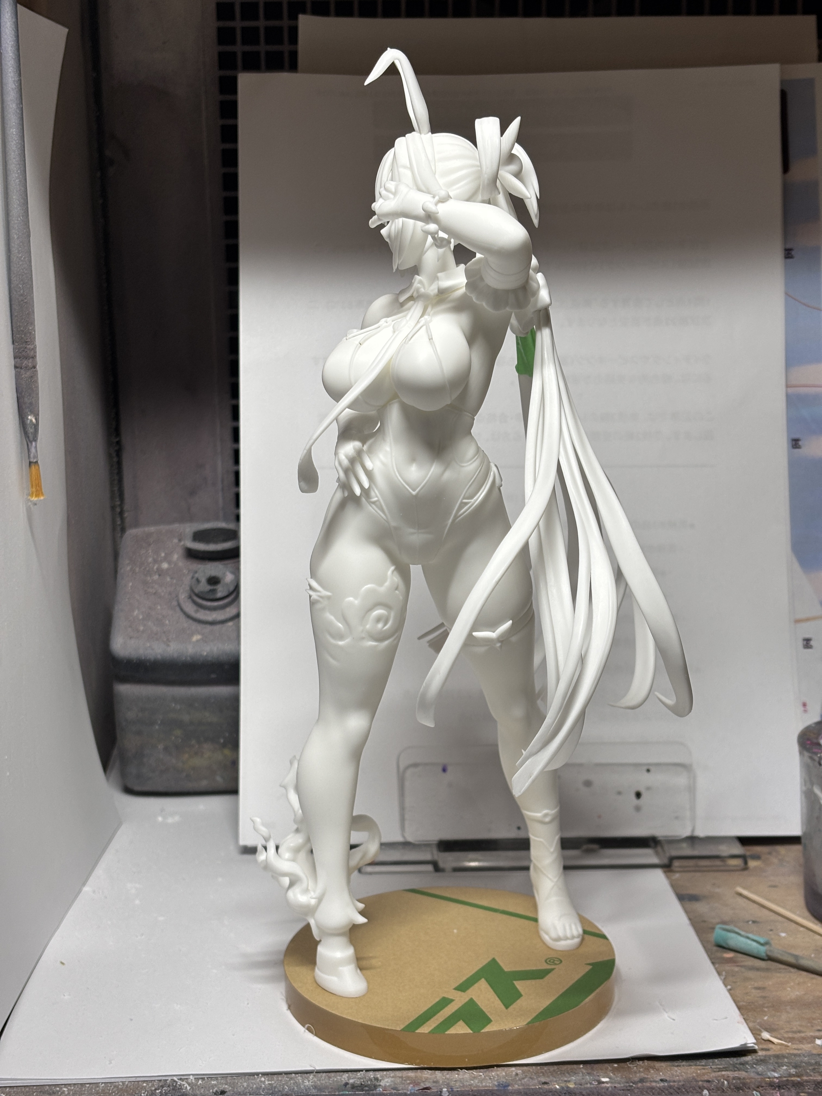 呼延灼　ガレージキット　仮組