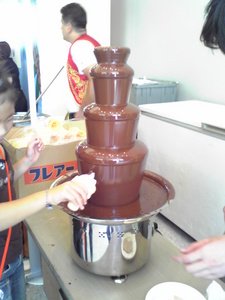 トルコアイスにチョコつけよう！